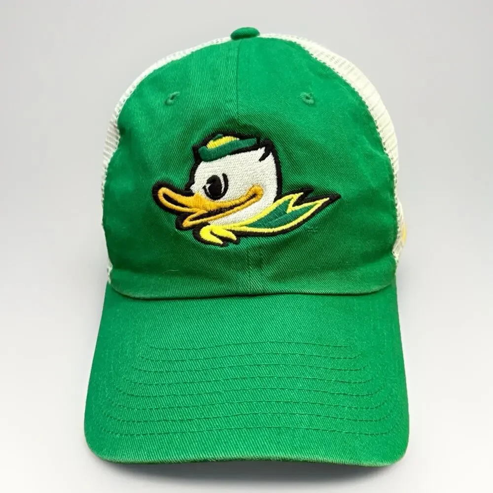 Nike Heritage86 Mens Green NCAA Oregon Ducks Swoosh Adjustable Strapback Hat Cap